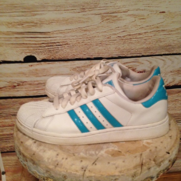 adidas superstar turquoise